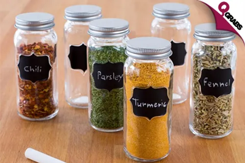 From QR39, Label Away with Black Chalkboard Stickers Perfect for Jars, Pots and More! (Up to QR108 Value)